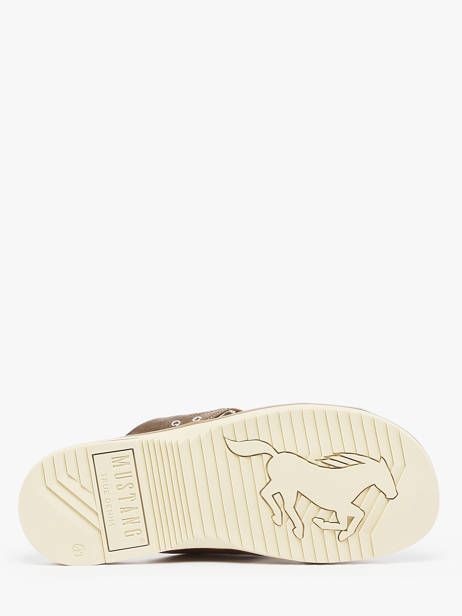 Slippers Mustang Bruin men - 04152705 ander zicht 4
